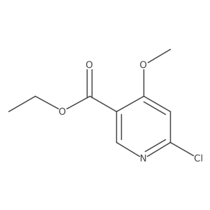 Ethyl 6-chloro-4-methoxynicotinate结构式