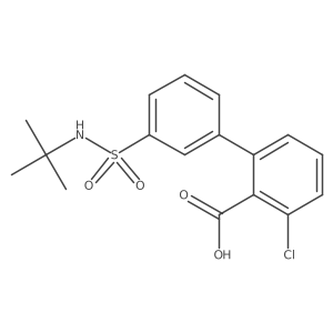 2-(3-t-Butylsulfamoylphenyl)-6-chlorobenzoic acid结构式