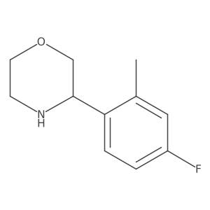 3-(4-Fluoro-2-methylphenyl)morpholine结构式