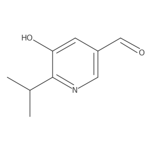 5-Hydroxy-6-isopropylnicotinaldehyde结构式