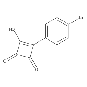 3-(4-Bromophenyl)-4-hydroxycyclobut-3-ene-1,2-dione Structure