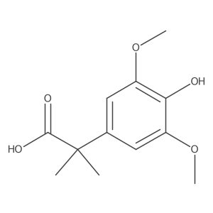 2-(4-Hydroxy-3,5-dimethoxyphenyl)-2-methylpropanoic acid Structure