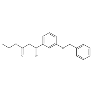 Ethyl 3-(3-(benzyloxy)phenyl)-3-hydroxypropanoate结构式