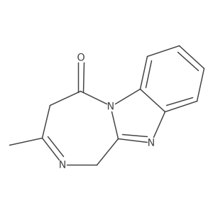 5H-[1,4]Diazepino[1,2-a]benzimidazol-5-one, 1,4-dihydro-3-methyl-结构式