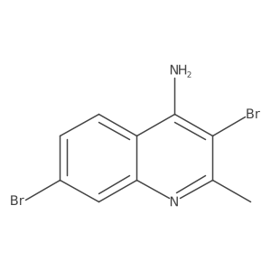 4-Amino-3,7-dibromo-2-methylquinoline Structure