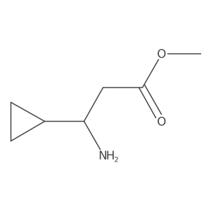 methyl (3S)-3-amino-3-cyclopropylpropanoate Structure