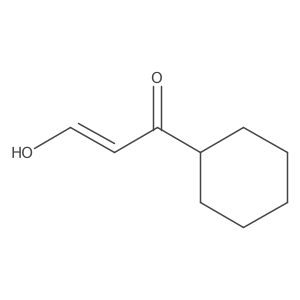 (E)-1-cyclohexyl-3-hydroxyprop-2-en-1-one结构式