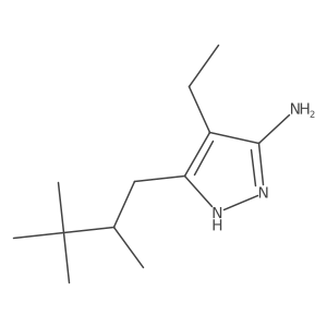 4-ethyl-3-(2,3,3-trimethylbutyl)-1H-pyrazol-5-amine Structure