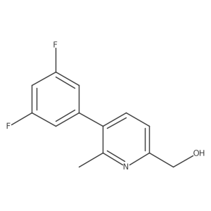 [5-(3,5-Difluorophenyl)-6-methyl-2-pyridinyl]methanol结构式