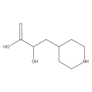 2-Hydroxy-3-(piperidin-4-yl)propanoic acid结构式
