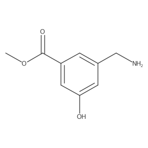 Methyl 3-(aminomethyl)-5-hydroxybenzoate结构式
