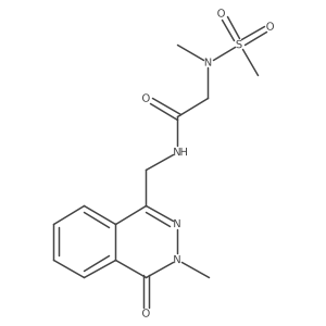N-((3-methyl-4-oxo-3,4-dihydrophthalazin-1-yl)methyl)-2-(N-methylmethylsulfonamido)acetamide Structure