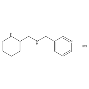 1-(piperidin-2-yl)-N-(pyridin-3-ylmethyl)methanamine hydrochloride Structure
