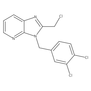 2-(chloromethyl)-3-(3,4-dichlorobenzyl)-3H-imidazo[4,5-b]pyridine Structure