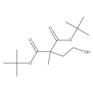 Di-tert-butyl 2-(2-hydroxyethyl)-2-methylmalonate结构式