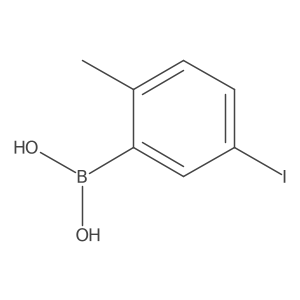 5-Iodo-2-methylphenylboronic acid Structure