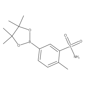 2-Methyl-5-(4,4,5,5-tetramethyl-1,3,2-dioxaborolan-2-yl)benzenesulfonamide Structure