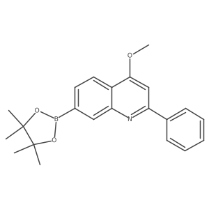 4-Methoxy-2-phenyl-7-(4,4,5,5-tetramethyl-1,3,2-dioxaborolan-2-yl)quinoline Structure