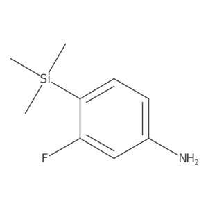 3-Fluoro-4-(trimethylsilyl)aniline结构式