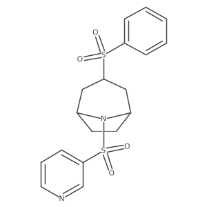 (1R,5S)-3-(phenylsulfonyl)-8-(pyridin-3-ylsulfonyl)-8-azabicyclo[3.2.1]octane结构式