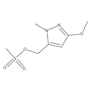3-Methoxy-1-methyl-1h-pyrazole-5-methanol 5-methanesulfonate结构式