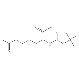2-((tert-Butoxycarbonyl)amino)-7-oxooctanoic acid结构式