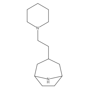 3-(2-(Piperidin-1-yl)ethyl)-8-azabicyclo[3.2.1]octane结构式