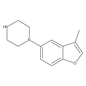 1-(3-Methyl-1-benzofuran-5-yl)piperazine结构式