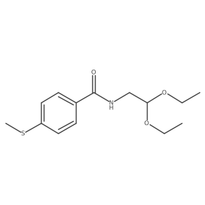 Benzamide, N-(2,2-diethoxyethyl)-4-(methylthio)- Structure
