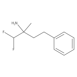 1,1-Difluoro-2-methyl-4-phenylbutan-2-amine结构式