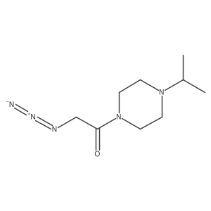 2-Azido-1-[4-(propan-2-yl)piperazin-1-yl]ethan-1-one结构式