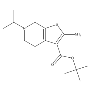 tert-butyl 2-amino-6-(propan-2-yl)-4H,5H,6H,7H-thieno[2,3-c]pyridine-3-carboxylate结构式