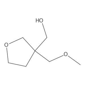 [3-(Methoxymethyl)oxolan-3-yl]methanol结构式