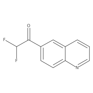 2,2-Difluoro-1-(quinolin-6-yl)ethan-1-one结构式