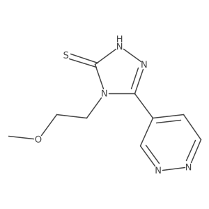 4-(2-methoxyethyl)-5-(pyridazin-4-yl)-4H-1,2,4-triazole-3-thiol Structure