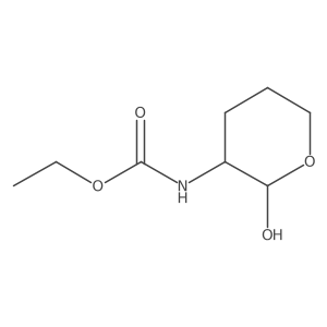 Carbamic acid, (tetrahydro-2-hydroxy-2H-pyran-3-yl)-, ethyl ester Structure