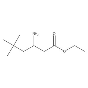 Ethyl 3-amino-5,5-dimethylhexanoate结构式