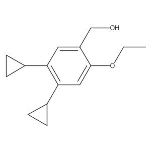 4,5-Dicyclopropyl-2-ethoxybenzenemethanol结构式
