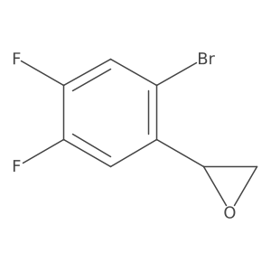 (2S)-2-(2-bromo-4,5-difluorophenyl)oxirane结构式