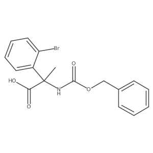 2-{[(Benzyloxy)carbonyl]amino}-2-(2-bromophenyl)propanoic acid结构式