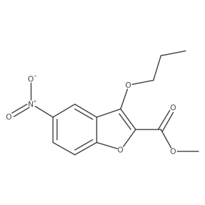 Methyl 5-nitro-3-propoxybenzofuran-2-carboxylate结构式