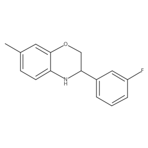 3-(3-Fluorophenyl)-7-methyl-3,4-dihydro-2H-benzo[b][1,4]oxazine Structure