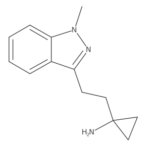 1-[2-(1-methyl-1H-indazol-3-yl)ethyl]cyclopropan-1-amine Structure