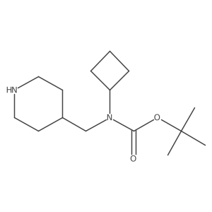 tert-Butyl cyclobutyl(piperidin-4-ylmethyl)carbamate Structure