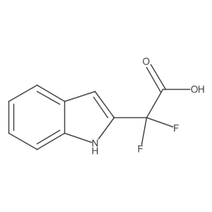 2,2-Difluoro-2-(1h-indol-2-yl)acetic acid结构式
