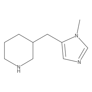 3-[(1-methyl-1H-imidazol-5-yl)methyl]piperidine Structure