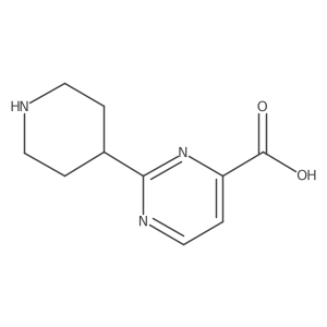 2-(Piperidin-4-yl)pyrimidine-4-carboxylic acid结构式
