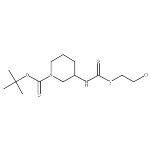 tert-Butyl (R)-3-(3-(2-chloroethyl)ureido)piperidine-1-carboxylate Structure