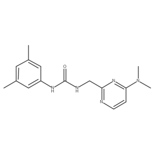 1-((4-(Dimethylamino)pyrimidin-2-yl)methyl)-3-(3,5-dimethylphenyl)urea结构式