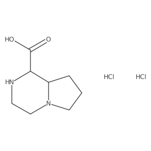 Octahydropyrrolo[1,2-a]pyrazine-1-carboxylic acid dihydrochloride结构式
